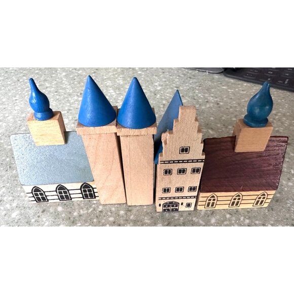Wooden Germany Miniature Village Trees Barns Houses Animals Tractors Fencing VTG - Picture 4 of 16